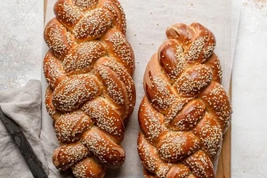 Courier delivering pastries from Honey & Co Bakery in London’s West End