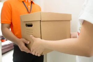 Courier Delivering Inter-Office Mail in London