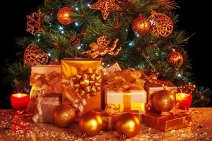 Selena Courier preparing packages for New Year deliveries in London.