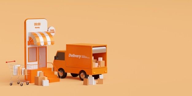 Shopping courier service delivery