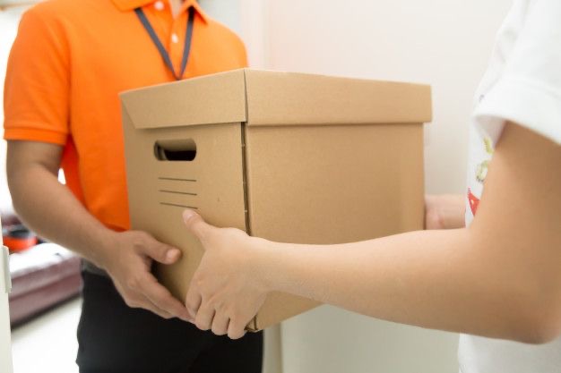 Courier Delivering Inter-Office Mail in London